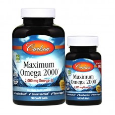 Carlson Labs Maximum Omega 2000 mg (90+30 soft gels, natural lemon)