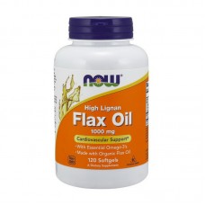 NOW Flax Oil 1000 mg High Lignan (120 sgels)