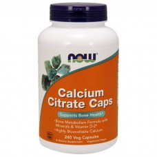 NOW Calcium Citrate Caps (240 veg caps)