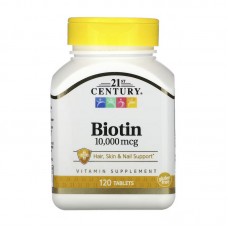 21st Century Biotin 10 000 mcg (120 tabs)