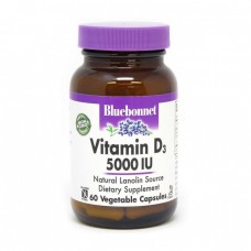 Bluebonnet Nutrition Vitamin D3 5000 IU (125 mcg) (60 veg caps)