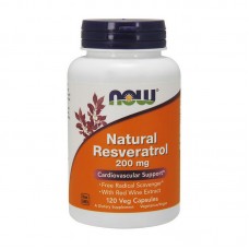 NOW Natural Resveratrol 200 mg (120 veg caps)