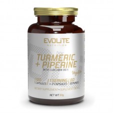 Evolite Nutrition Turmeric + Piperine (120 veg caps)