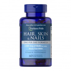 Hair, Skin & Nails One Per Day Formula (60 softgels)