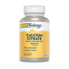 Solaray Calcium Citrate & Vitamin D3 (90 caps)
