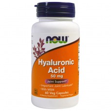 NOW Hyaluronic Acid 50 mg with MSM (60 veg caps)