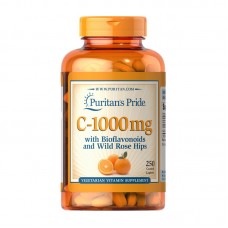 Puritan's Pride C-1000 mg with bioflavonoids and wild rose hips (250 caplets)