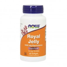 NOW Royal Jelly 1000 mg Eguivalency (60 softgels)