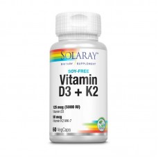 Solaray Solaray Vitamin D3+K2 60 veg caps