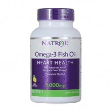 Omega-3 Fish Oil 1,000 mg (60 softgels, lemon)