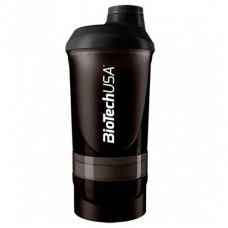 BioTech Shaker Wave + 3 in 1 (500 ml, Black)