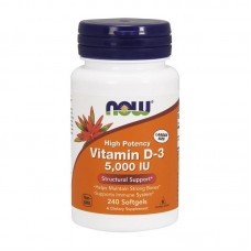 NOW Vitamin D-3 5000 IU 240 softgels