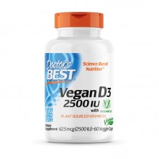 Vegan D3 2500 IU with plant sourced vitamin D3 (60 veg caps)