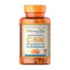 Puritan's Pride C-500 with Wild Rose Hips plus Echinacea (100 caplets)