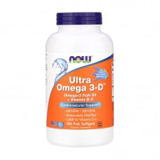 NOW Ultra Omega 3-D (180 fish softgels)