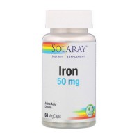 Solaray Iron 50 mg (60 veg caps) Solaray Iron 50 mg (60 veg caps)