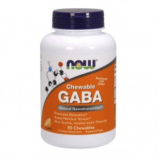 NOW GABA Chewable (90 chewables, orange)