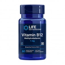 Life Extension Vitamin B-12 methylcobalamin 1 mg (60 veg lozenges)