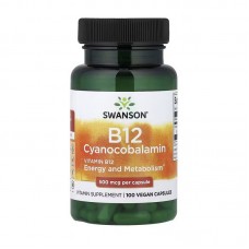 Swanson Cyanocobalamin B12 500 mcg (100 veg caps)