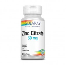 Solaray Zinc Citrate 50 mg (60 veg caps)