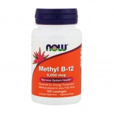 NOW Methyl B-12 5000 mсg (120 Lozenges)