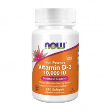 NOW Vitamin D-3 250 mcg (10,000 IU) (240 softgels)