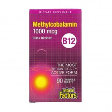 Natural Factors Methylcobalamin B-12 1000 mcg (90 chewable tabs)