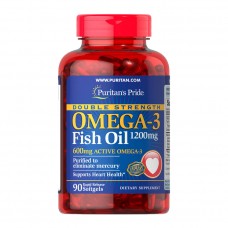 Puritan's Pride Omega-3 Fish Oil 1200 mg double strength (90 softgels)