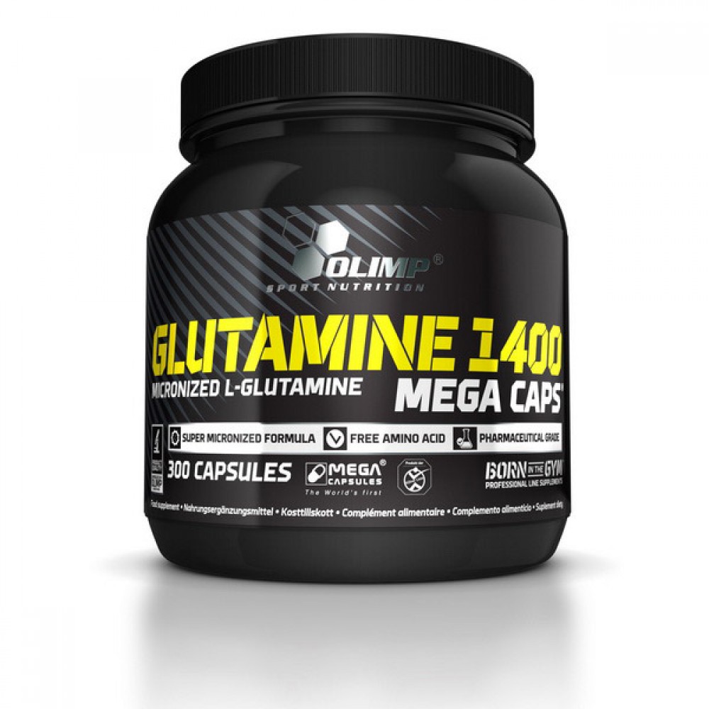L-Glutamine 1400 mega caps (300 caps)