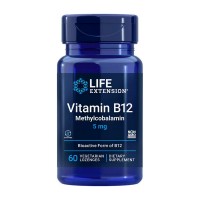 Life Extension Vitamin B-12 methylcobalamin 5 mg (60 veg lozenges)