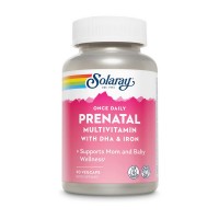 Solaray Prenatal Multivitamin with DHA & Iron (90 veg caps)