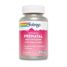 Solaray Prenatal Multivitamin with DHA & Iron (90 veg caps)