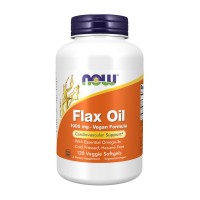 NOW Flax Oil 1000 mg Vegan Formula (120 veg softgels)