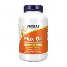 NOW Flax Oil 1000 mg Vegan Formula (120 veg softgels)