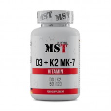 MST Vitamin D3 + K2 MK-7 (120 sgels)