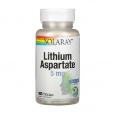 Solaray Lithium Aspartate 5 mg (100 veg caps)