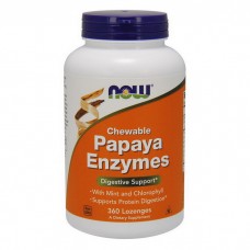 NOW Papaya Enzyme Chewable (360 lozenges)