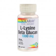 Solaray L-Lysine Beta Glucan 1000 mg (60 veg caps)