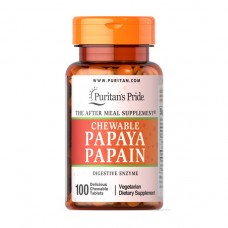 Puritan's Pride Papaya Papain Chewable (100 tabs)