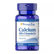 Puritan's Pride Calcium 600+ Vitamin D3 (60 caplets)