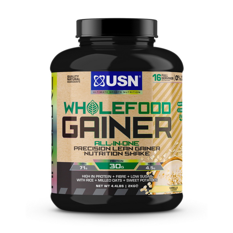 Wholefood Gainer (2 kg, vanilla) купить в Украине | Высокобелковый ...
